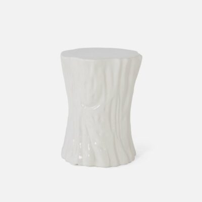 Tree Stump Ceramic Stool