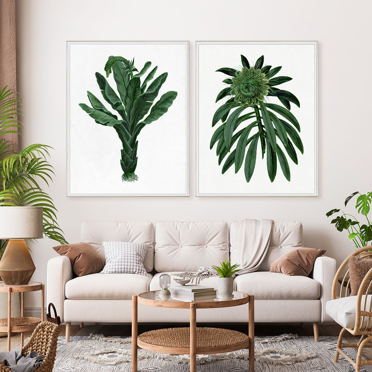 Pimlico 1 Reproduction Print in a living room