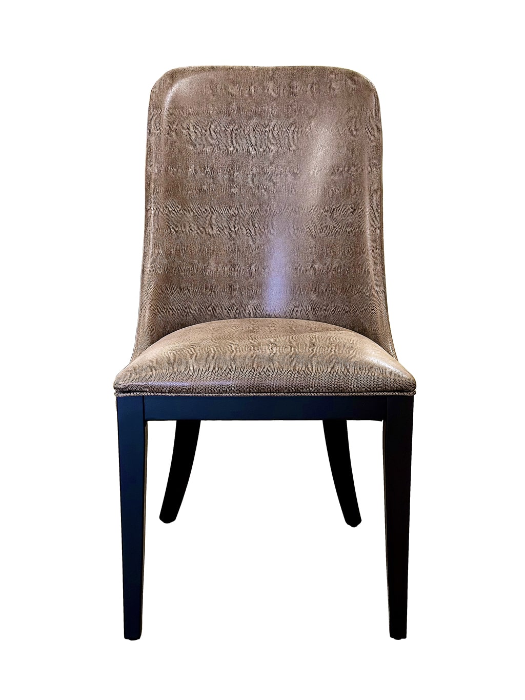 Faux Lizard Leather Dining Chair