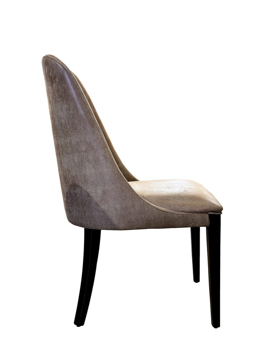 Faux Lizard Leather Dining Chair