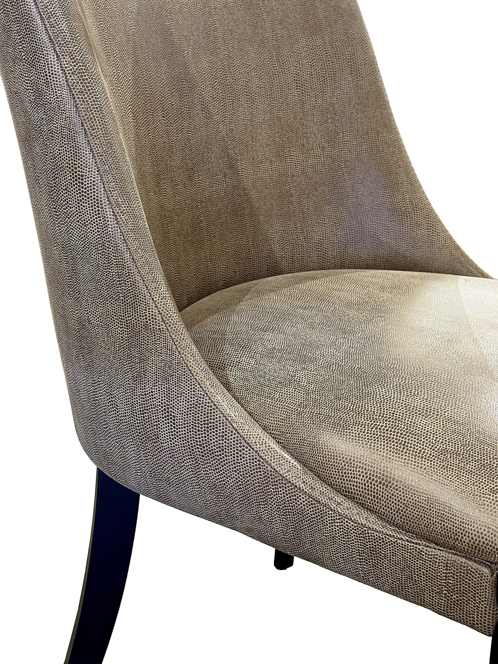 Faux Lizard Leather Dining Chair