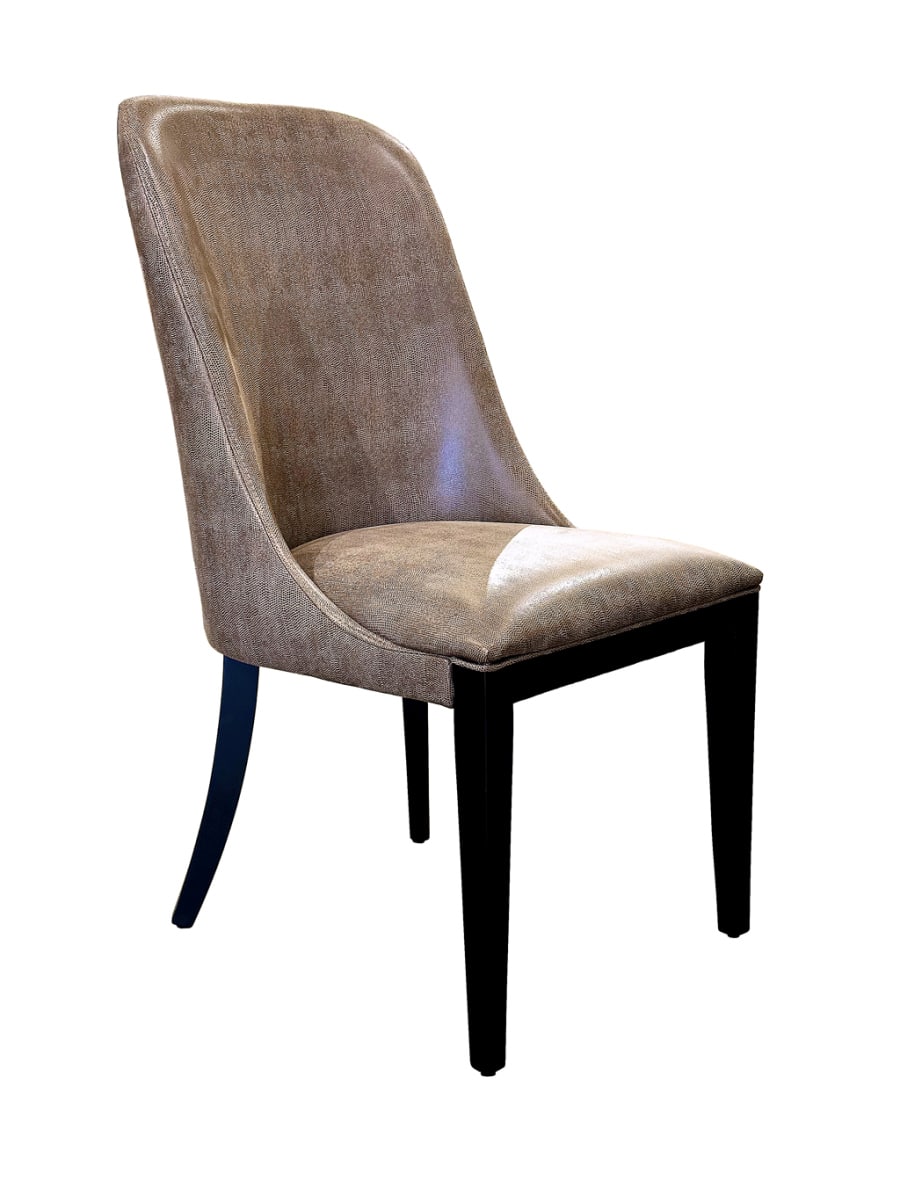 Faux Lizard Leather Dining Chair