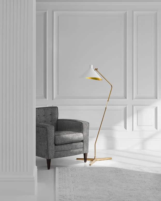 Large Offset Floor Lamp