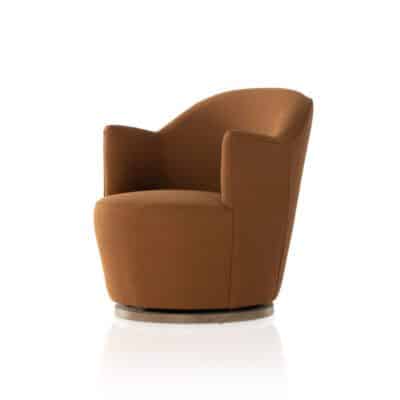 Rust Petite Swivel Chair
