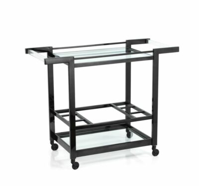 Black Nickel Bar Cart