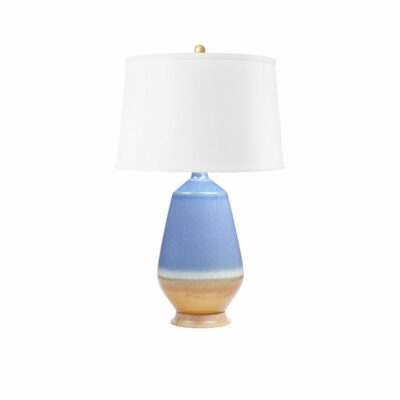 Blue and Brown Glazed Lamp