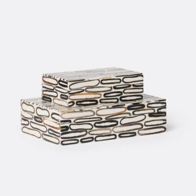 White Resin Rings Boxes