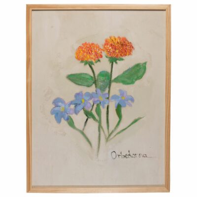Lantana and Blue Eyed Grass Original Art