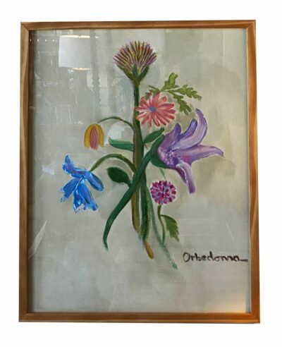 Daylily and Thistle Original Art