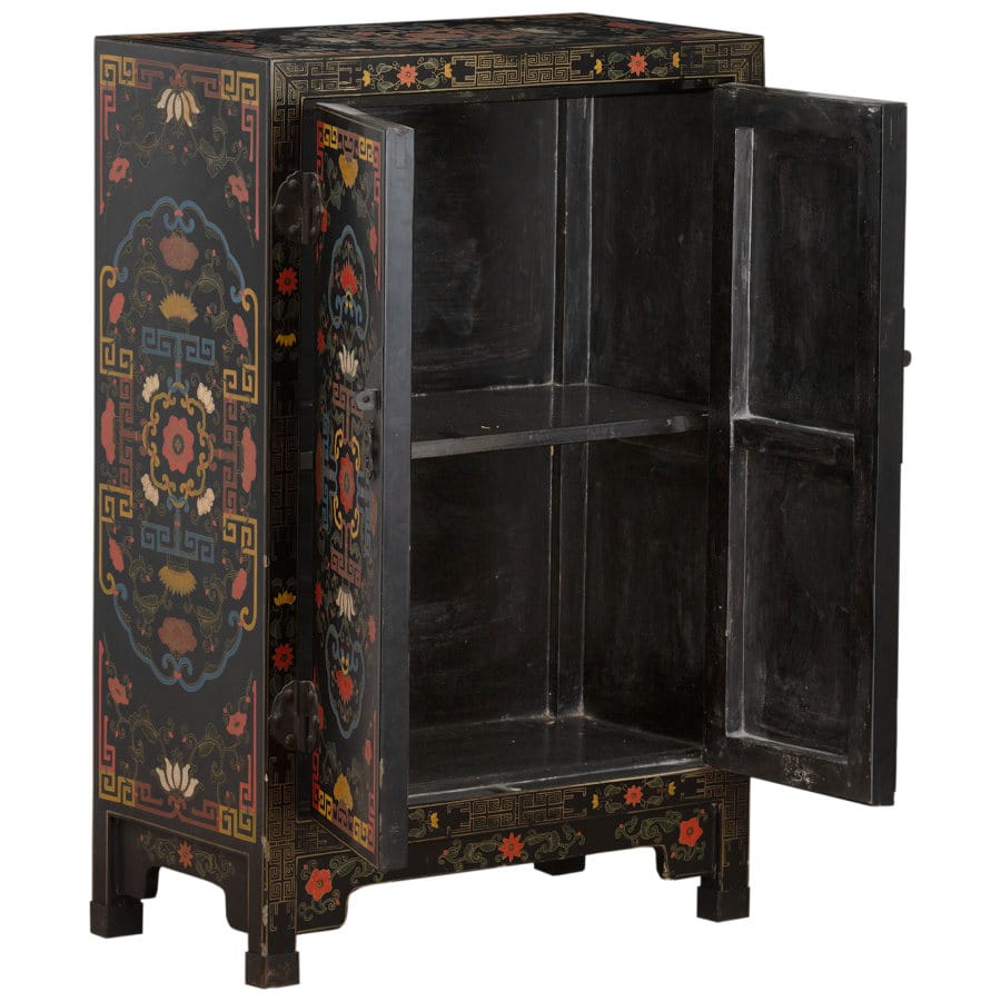 Vintage Korean Hand Painted Cabinet - Mecox Gardens