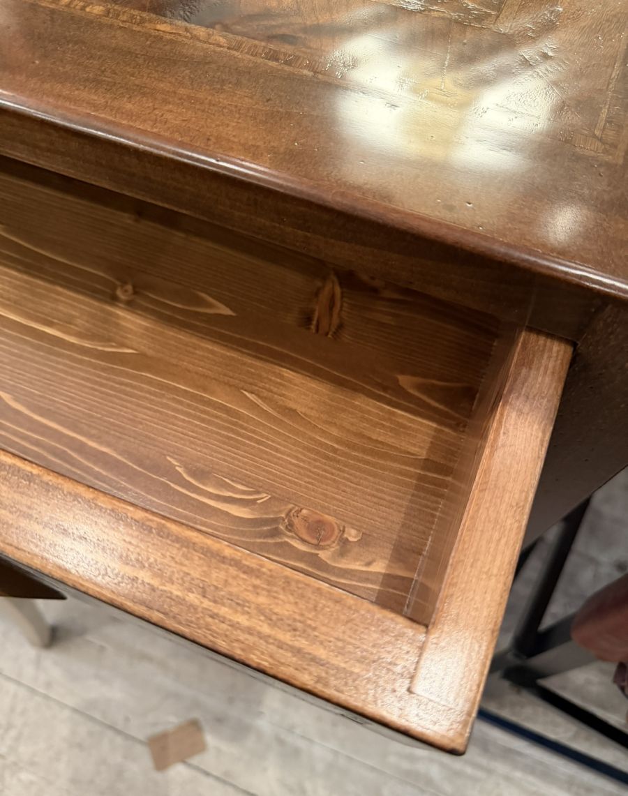 Louis XVI Style Italian Walnut Desk - Image 7