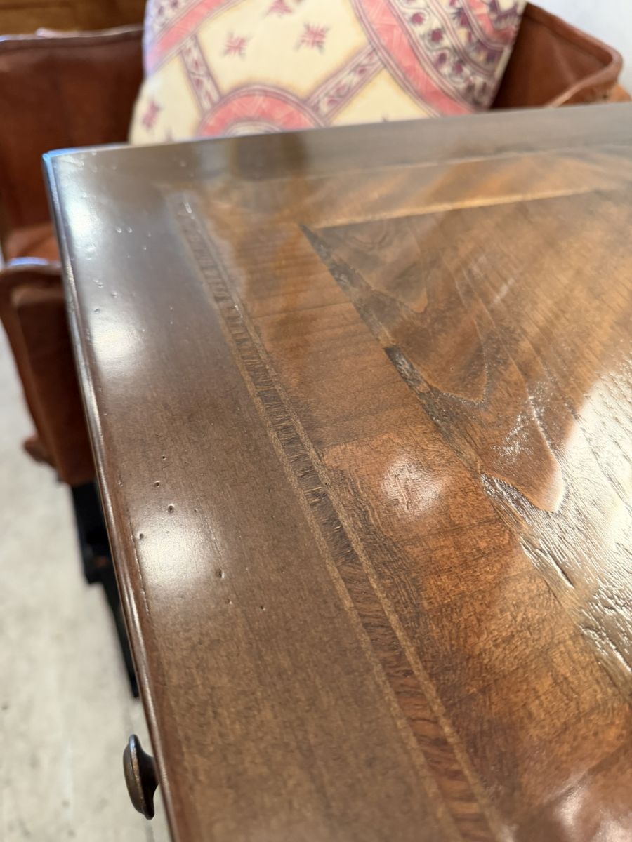 Louis XVI Style Italian Walnut Desk - Image 8