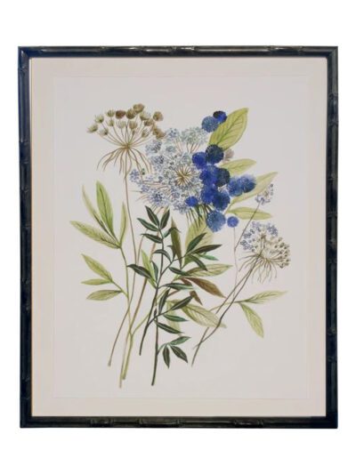 Blue and Green Botananica Print II
