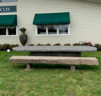 Oval Bluestone Dining Table