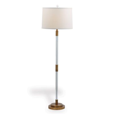 Max Brass and Crystal Floor Lamp
