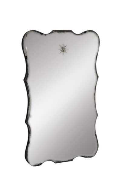 Large Venetian Star Motif Antiqued Mirror