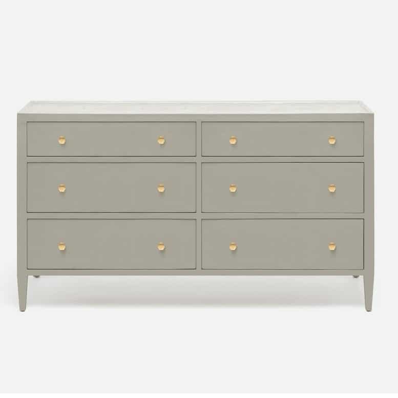 Extra Large Faux Belgian Linen Dresser