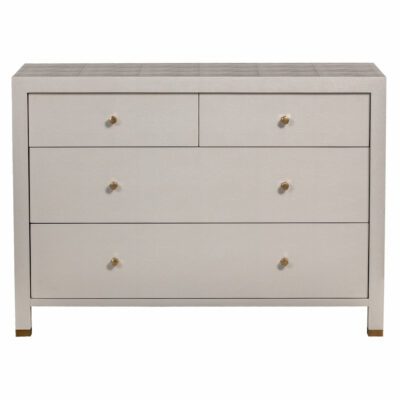 Alden French Gray Faux Shagreen Dresser