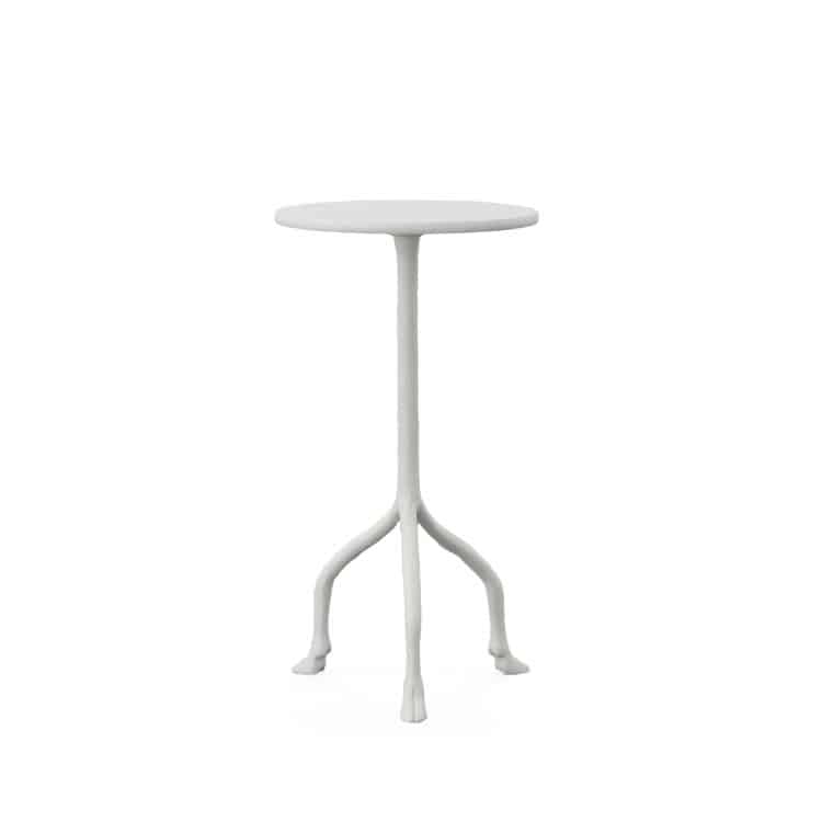 Plaster Drinks Table with Foot Detail