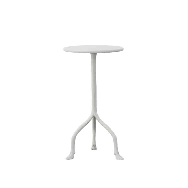 Plaster Drinks Table with Foot Detail