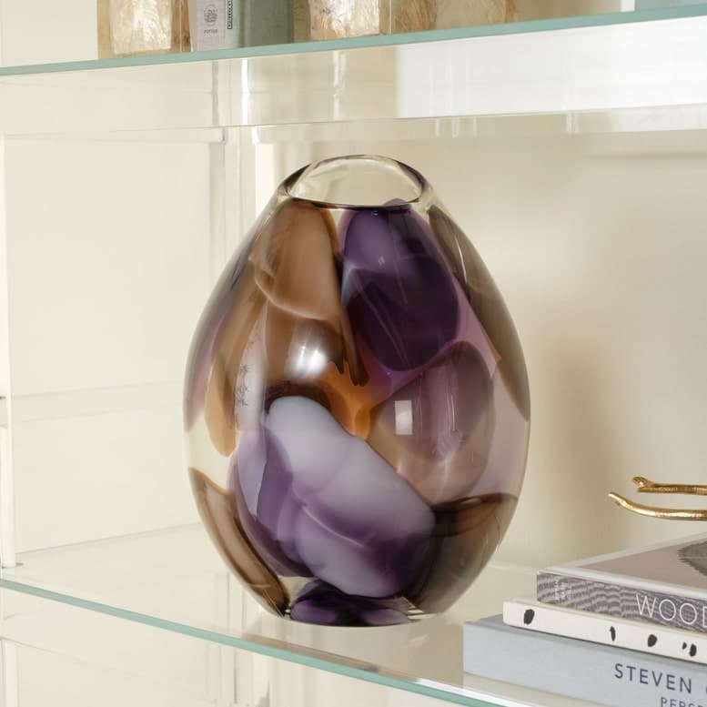 Patterned Blown Glass Vases
