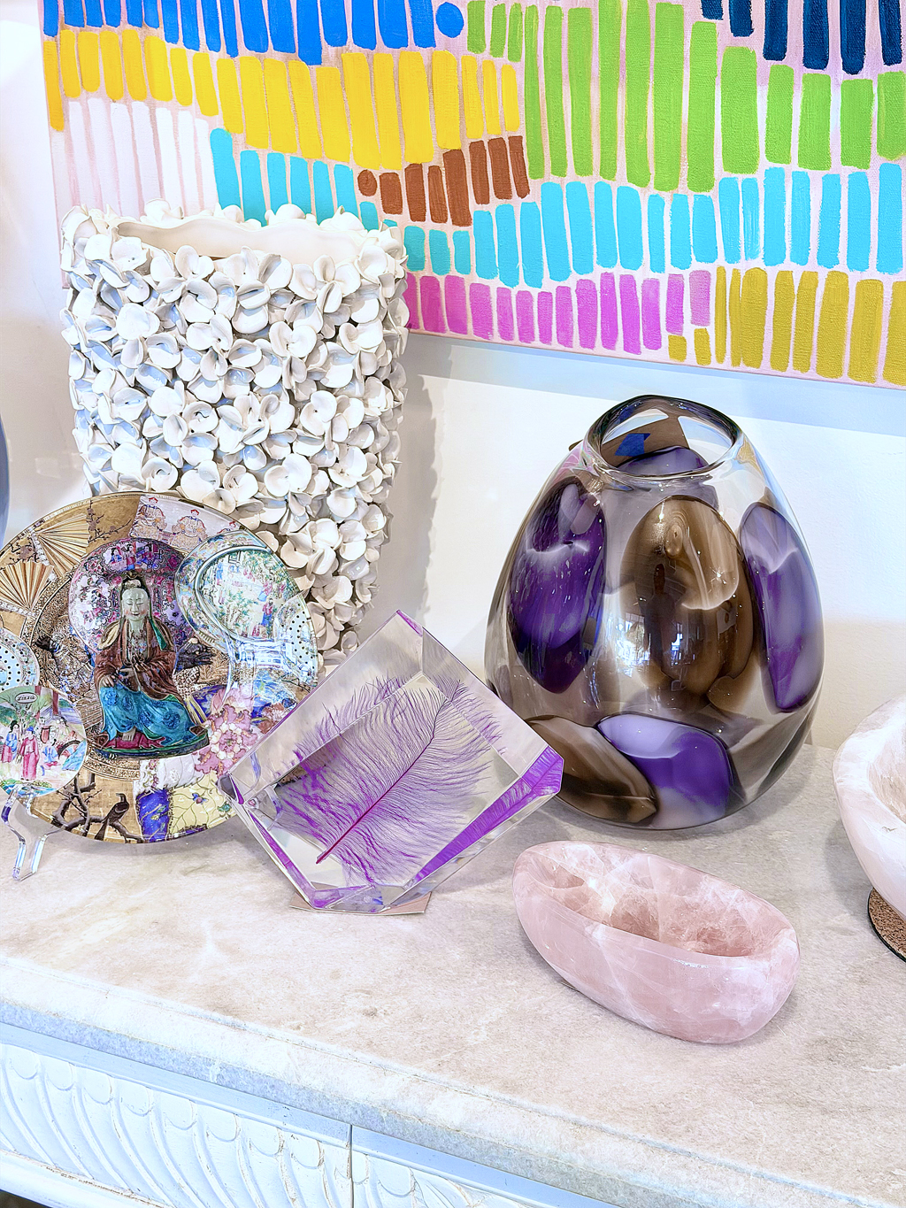 Patterned Blown Glass Vases - Image 11