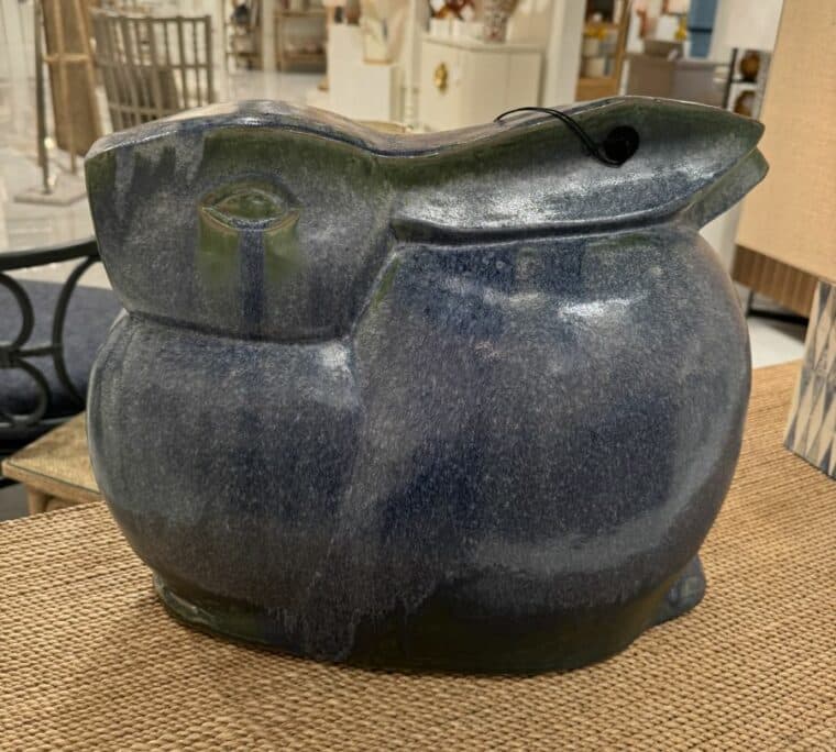 Lapine Blue Porcelain Object - Image 7