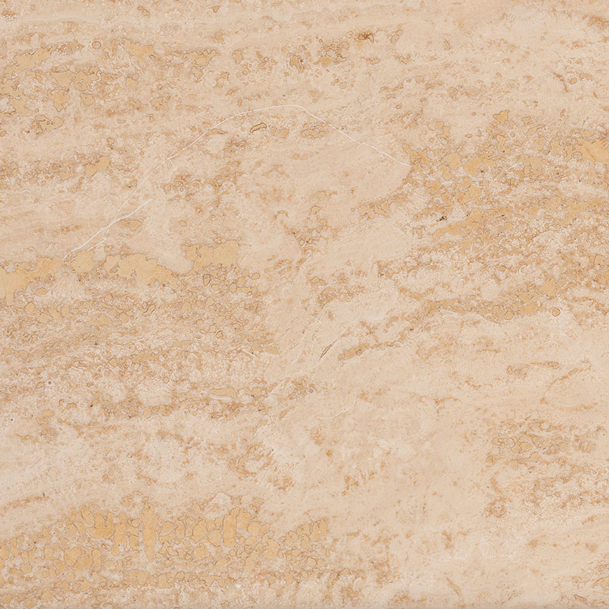 Close-up of Travertine Coffee Tables, vintage elegance in natural beige tones.