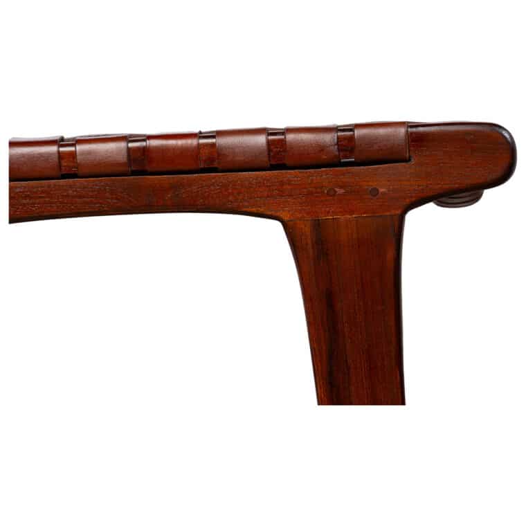 Hector Woven Leather Dining Chair - Image 9