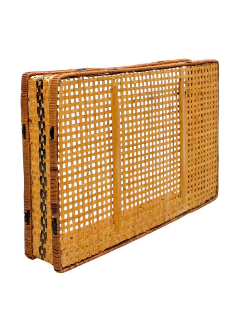 Vintage Rectangular Woven Tray - Image 5