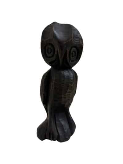 Vintage Carved Wooden Owl