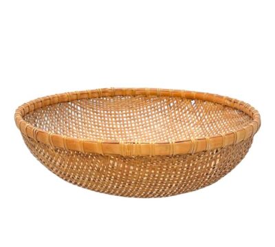 Vintage Round Woven Basket