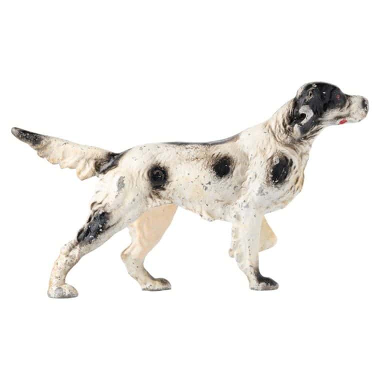 Vintage Metal Painted Springer Spaniel - Image 3
