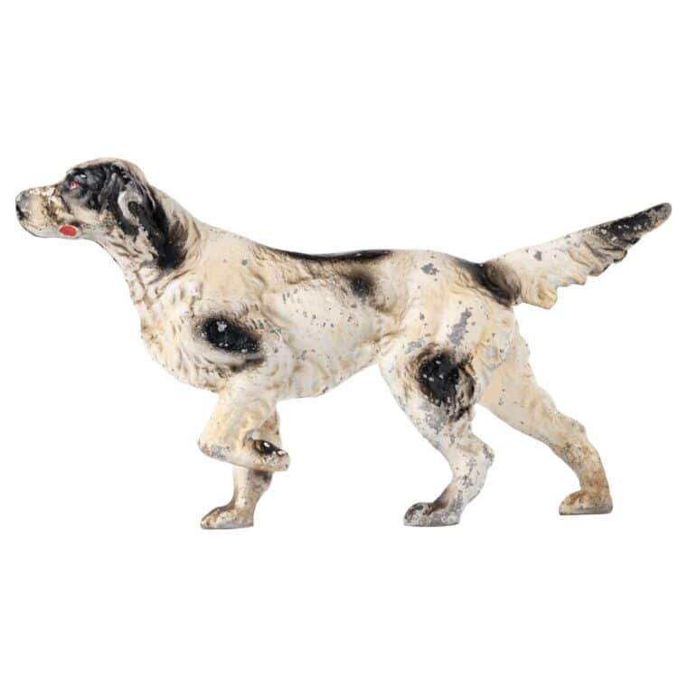 Vintage Metal Painted Springer Spaniel