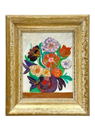 Vintage Still Life Flower Painting