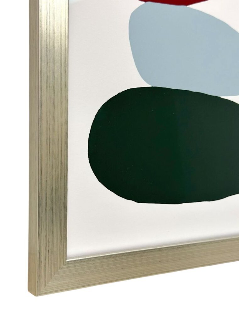 Beach Stones Reproduction Art in Silver Frame - Image 7