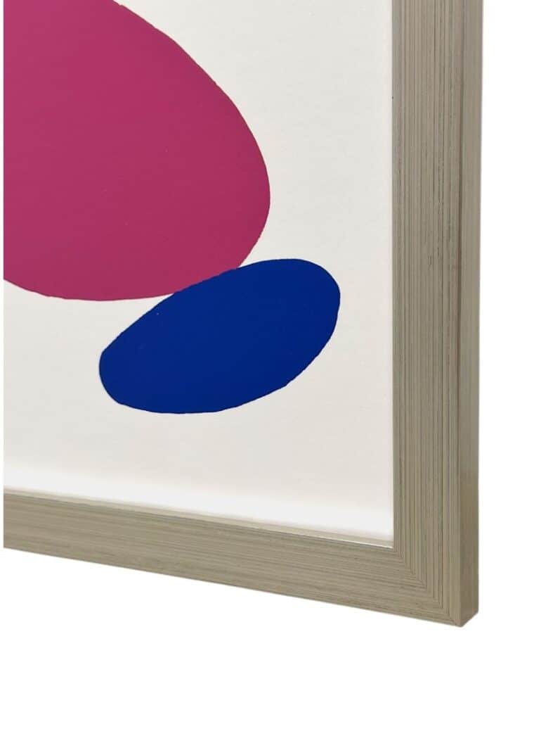 Beach Stones Reproduction Art in Silver Frame - Image 8