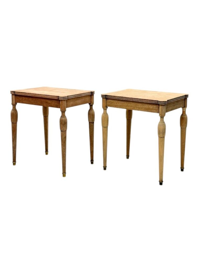 Pair of Vintage French Wood Tables - Image 3