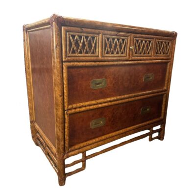 Pair of Vintage Campaign Nightstands