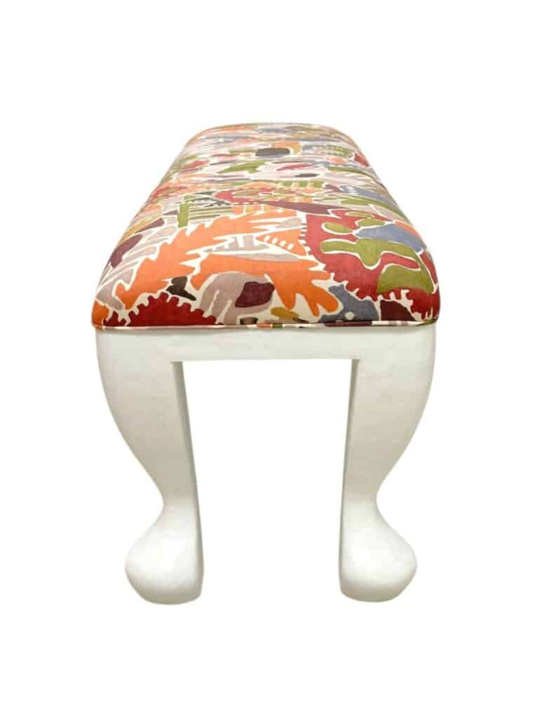 Picas White Gesso Bench in Soho Print - Image 5