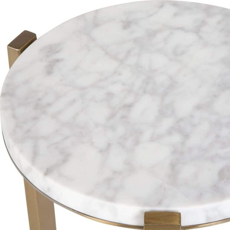 Round Marble Drinks Table - Image 2