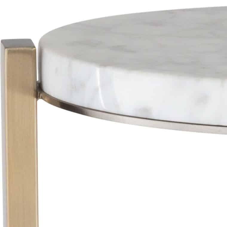 Round Marble Drinks Table - Image 3