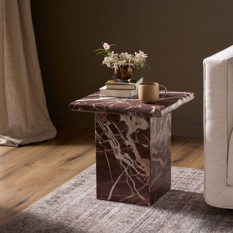 Monolithic Marble Side Table - Image 4