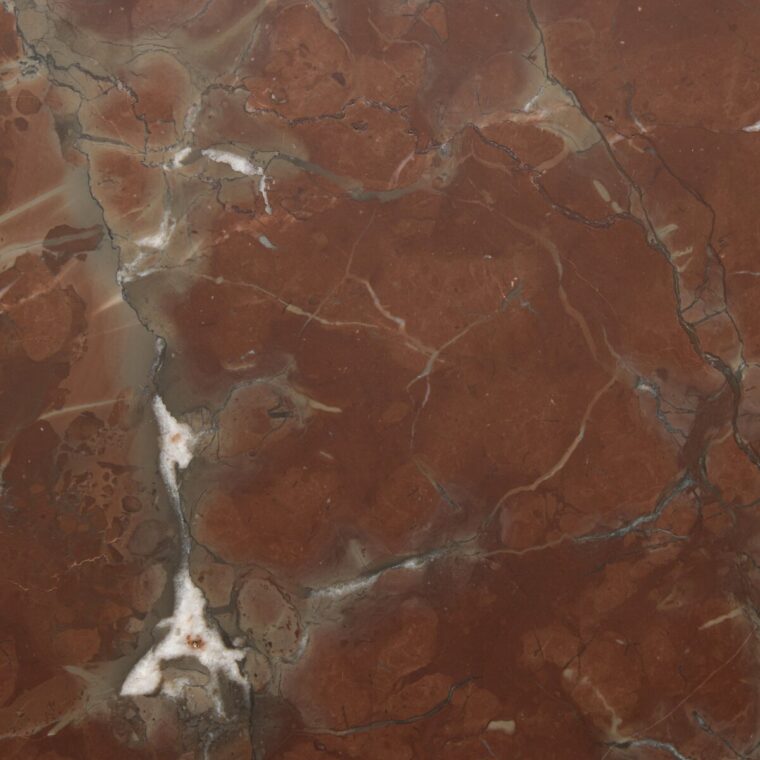 Solid Rust Marble Pentagonal Side Table - Image 5