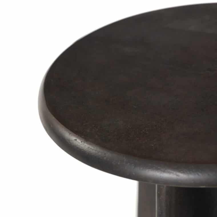 Round X Base Bronze Side Table - Image 6