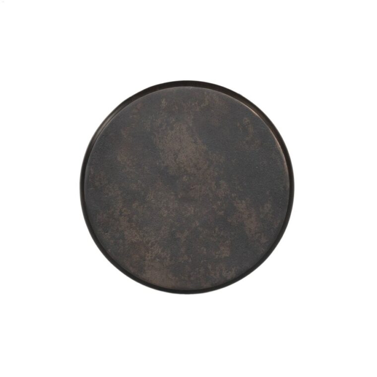 Round X Base Bronze Side Table - Image 5