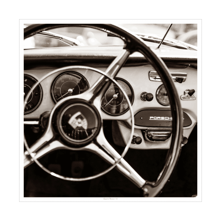 Retro Steer IV Black and White Photograph