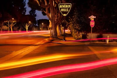 Sunset and Sierra, Beverly Hills Photograph
