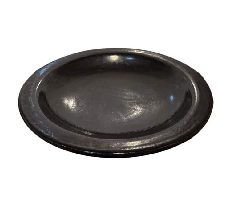 Large Vintage TAG Black Ceramic Bowl