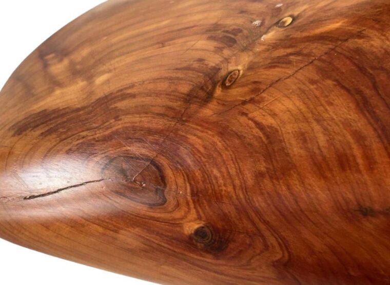 Vintage Wooden Conch Sculpture - Image 3